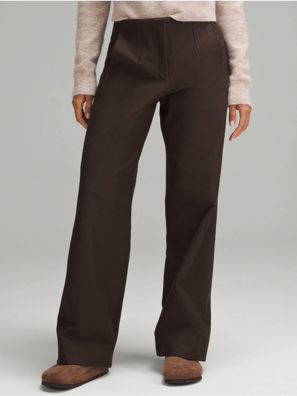 NWT Lululemon Utilitech Relaxed-Fit Mid-Rise Trouser Size4 in espresso